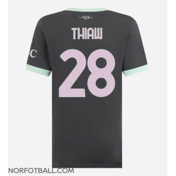 Billige Fotballdrakt AC Milan Malick Thiaw #28 Replika Tredjedrakt Dame 2024-25 Kortermet